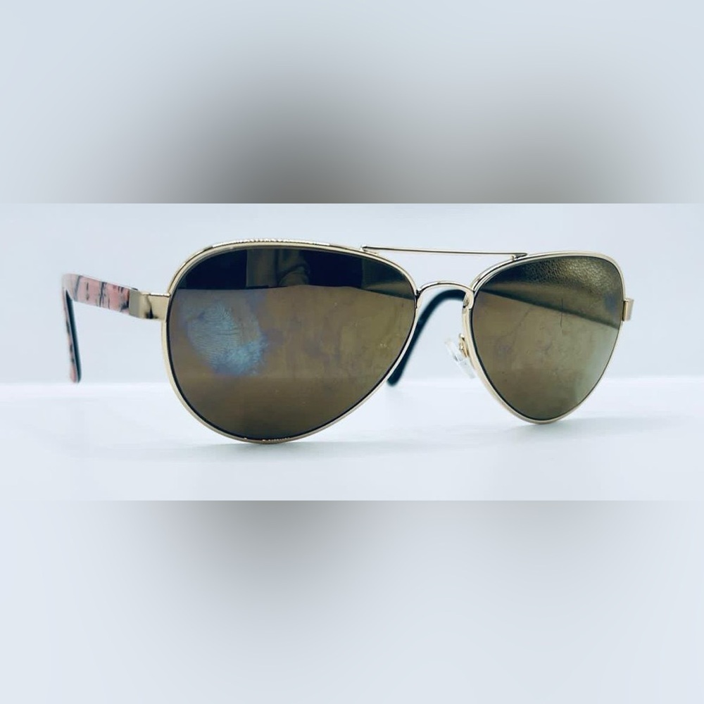 RealTree T624 Black Gold Oval Sunglasses Frames Only
